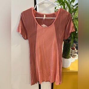 Chic Pink Short Sleeve Women's Top